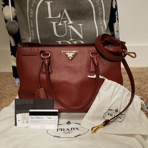 Prada Saffiano {Cerise} (SOLD VIA Ⓜ️)